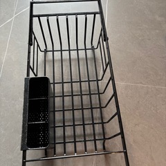 山崎実業 伸縮水切りワイヤーバスケット タワー tower 公式 水切りラック 水切りトレー 水切りかご シンクに渡せる ドレーナー カトラリー キッチン収納 の画像