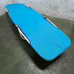 【ジモティ限定特価】 ミスティアイランド ビーチチェア ブルー サイドポケット付き ① A0924Gの画像