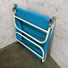 【ジモティ限定特価】 ミスティアイランド ビーチチェア ブルー サイドポケット付き ① A0924Gの画像