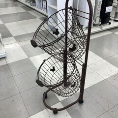 ★リユースのサカイ千葉中央店★  ランドリーバスケット 茶 H95×D40×W35 クリーニング済み TC5515の画像