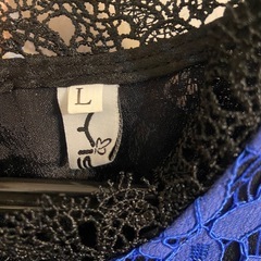 ロイヤルブルー　総レースドレス
の画像