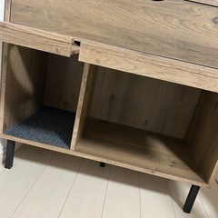 猫　キャビネット　棚　トイレ隠しの画像