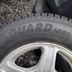 ヨコハマiG60 155/80R13 9部山 ホイールセット スタッドレスの画像