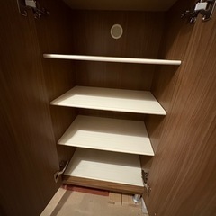 【受付終了】鏡付きシューズボックス　の画像