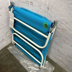 【ジモティ限定特価】 未使用 ミスティアイランド ビーチチェア ブルー サイドポケット付き ② A0925Gの画像