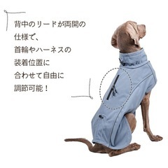 犬　防寒ジャケット　レインコートの画像