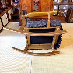 飛騨産業/ ロッキングチェア/ 穂高キツツキマーク/ 穂高シリーズ/ ロッキングチェア/ レトロ家具/ HIDA/ ホダカ/ 揺り椅子 C1EY1401の画像