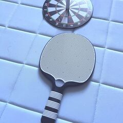 ☆卓球練習☆ 弾性ソフトシャフト+卓球ラケット１個　卓球室内トレーニング機器の画像