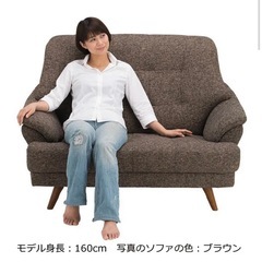 NOCE 2人がけ　ソファ　HY2766 ブルー　ハイバックの画像