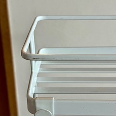 tower スリムキッチンワゴン 白　キャスター付　の画像