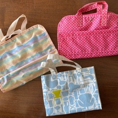 ビニール製　バッグ3点の画像