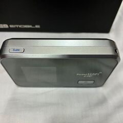 EMOBILE POCKET Wifi LTE GL06P シルバー 起動の確認済の画像