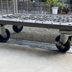 引取限定 鉄製 Ｌ字 カゴ台車 6台セット 折りたたみ可 ストッパー 二箇所 状態良好 業務用 ロールボックス 物流 台車 かご車 カゴ車 の画像