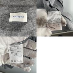 heliopole エリオポール ジャケット レーヨン グレー レディース 38【古着】【中古】の画像