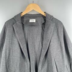 heliopole エリオポール ジャケット レーヨン グレー レディース 38【古着】【中古】の画像