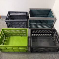 △ 折りたたみコンテナ オリコン 折箱 6点おまとめ キズ、汚れあり 現状渡しの画像
