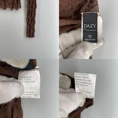 DAZY DAZY 長袖ニット コットン ブラウン レディース M【古着】【中古】の画像