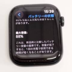Apple Watch Series 7/GPS/45mm/A2474/ミッドナイト〈MKNN3J/A〉の画像