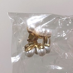 【受付終了】花 ヘアクリップ　白の画像