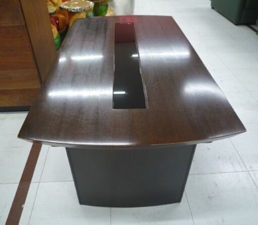 木製 センターテーブル 幅110cm ダークブラウン テーブル ローテーブル