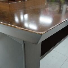 木製 センターテーブル 幅110cm ダークブラウン テーブル ローテーブル リビングテーブル 苫小牧西店の画像