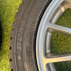 お取引決定しました。155/65/14 スタッドレス　アルミホイールセット　4本　14インチ　バリ溝　軽　などの画像