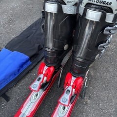 スキーセット　スキー158センチストック116センチ　靴26センチ　全体的に多少の使用感ありの画像