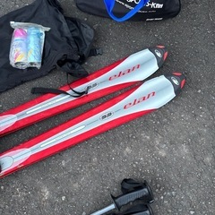 スキーセット　スキー158センチストック116センチ　靴26センチ　全体的に多少の使用感ありの画像