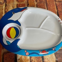 昭和レトロ　イルカプレート2枚の画像