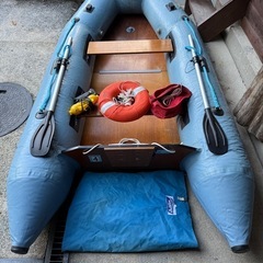 アキレス　ゴムボート　船外機セットの画像