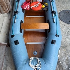 アキレス　ゴムボート　船外機セットの画像