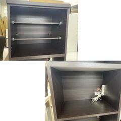 特価品！レンジボード ニトリ COPAIN  ホワイト レンジボード 幅59cm ブラウン キッチンボード コパン 札幌市手稲区の画像