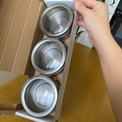 ニトリ　ステンレスキャニスターの画像
