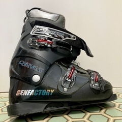 27cm　GENFACTORY CARVE5 スキーブーツ ブラック 収納バッグ付きの画像