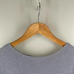 VIS ビス 長袖ニット レーヨン/ポリエステル ブルー レディース F【古着】【中古】の画像