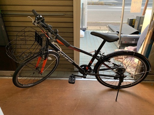 DRIDE キッズサイクル クロスバイク 自転車 24インチ ・6段変速・スピードメター・ライト※抹消届あり。詳しい状態等は現物にてご確認ください。