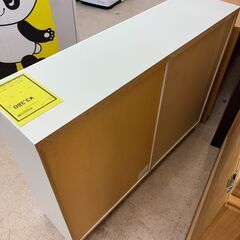 オープンラック ホワイト 幅117cm×奥行31cm×高さ89cm 【ジャングルジャングル岩出店】【B290】和歌山 岩出市 紀の川市 海南市の画像