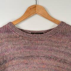 Delmilux Beams デルミルクスビームス 半袖ニット アクリル マルチカラー レディース【古着】【中古】の画像