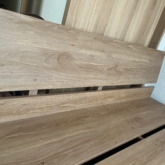 LOWYA ベッド　フレーム:ダブル、マットレス:セミダブルの画像