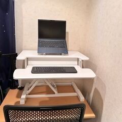 油圧式卓上昇降　スタンディングデスク【DMM.make デュアル650】の画像