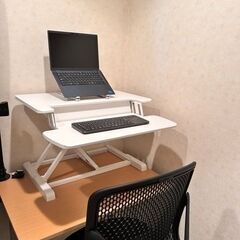 油圧式卓上昇降　スタンディングデスク【DMM.make デュアル650】の画像