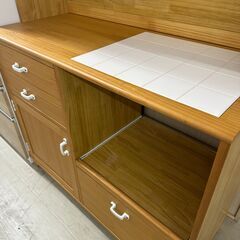 【ジャングルジャングル滋賀草津店】ジモティ来店特価‼　食器棚　ナチュラル　J-2511108の画像