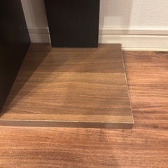 ディスプレイラック 本棚 収納ラック　ウォールナット ブラック　の画像