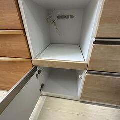 【ジャングルジャングル滋賀草津店】ジモティ来店特価‼　食器棚　三幸ジャパン　ナチュラル　J-2511109の画像