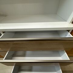 【ジャングルジャングル滋賀草津店】ジモティ来店特価‼　食器棚　三幸ジャパン　ナチュラル　J-2511109の画像