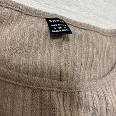 ブラウン系薄手カットソーの画像