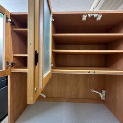 【ジャングルジャングル滋賀草津店】ジモティ来店特価‼　食器棚　ナチュラル　J-2511110の画像