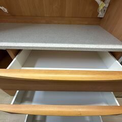 【ジャングルジャングル滋賀草津店】ジモティ来店特価‼　食器棚　ナチュラル　J-2511110の画像