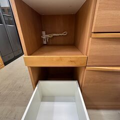 【ジャングルジャングル滋賀草津店】ジモティ来店特価‼　食器棚　ナチュラル　J-2511110の画像