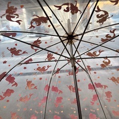 傘　女の子の画像